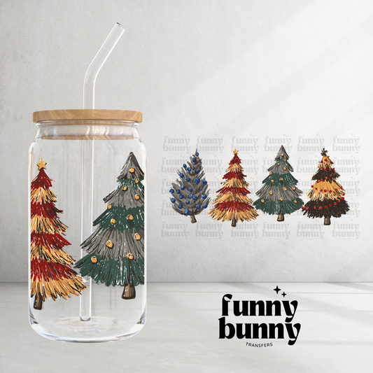 Wizard Christmas Trees - 16oz UVDTF Cup Wrap