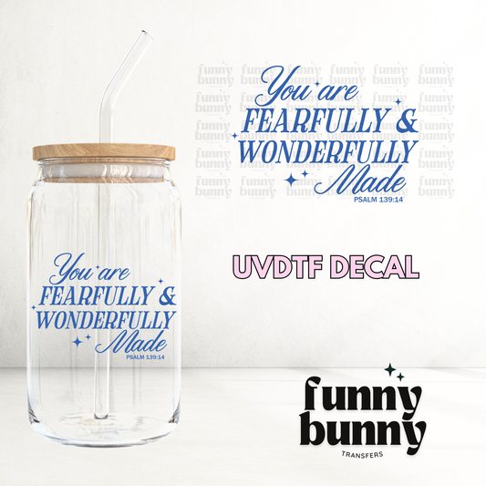 Wonderfully Made - UVDTF Decal