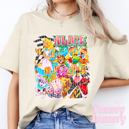 Wonderland Friends - DTF Transfer