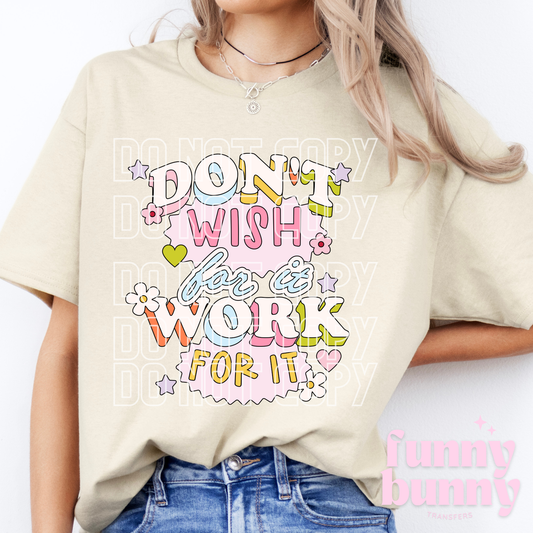 Work For It - DTF Transfer