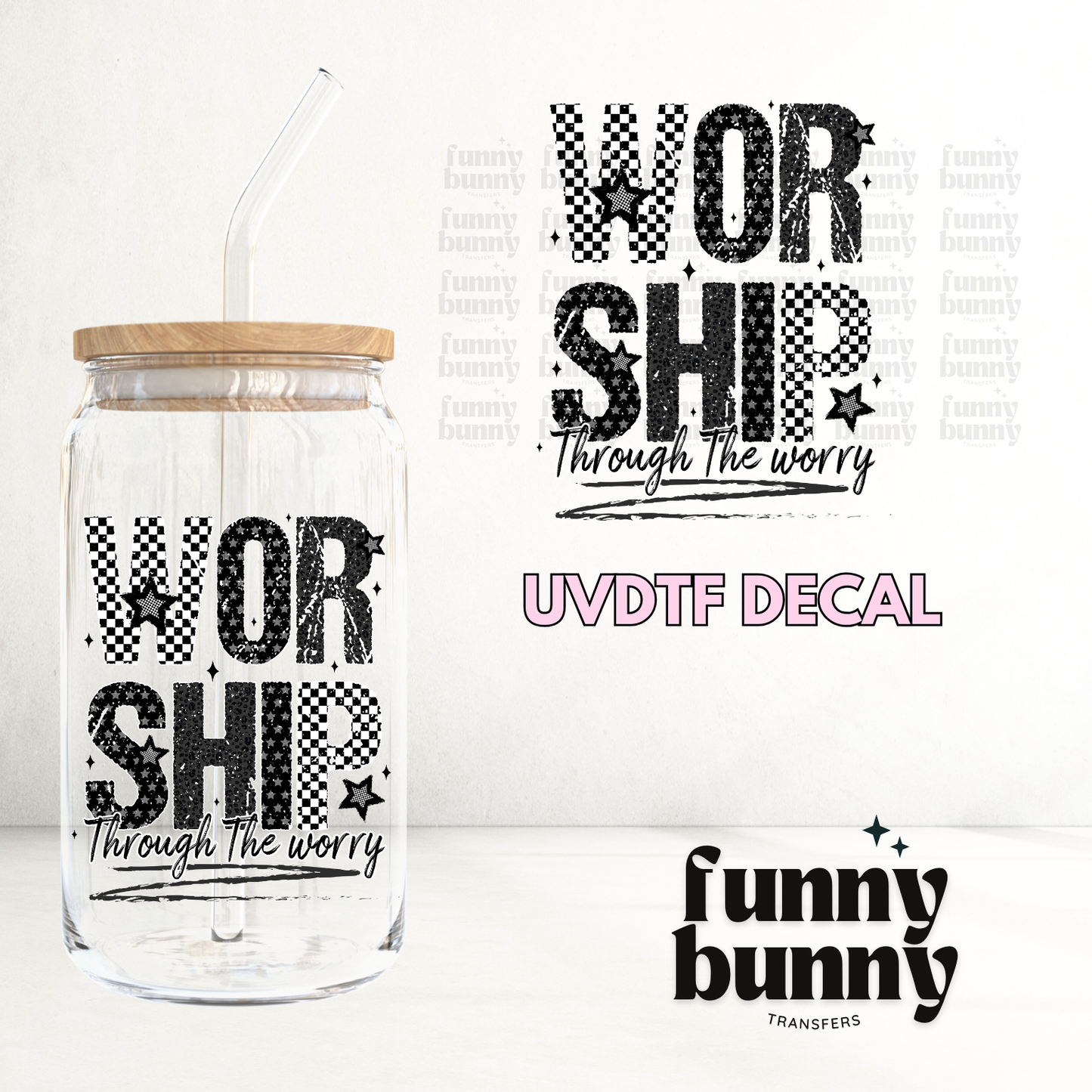 Worship - UVDTF Decal