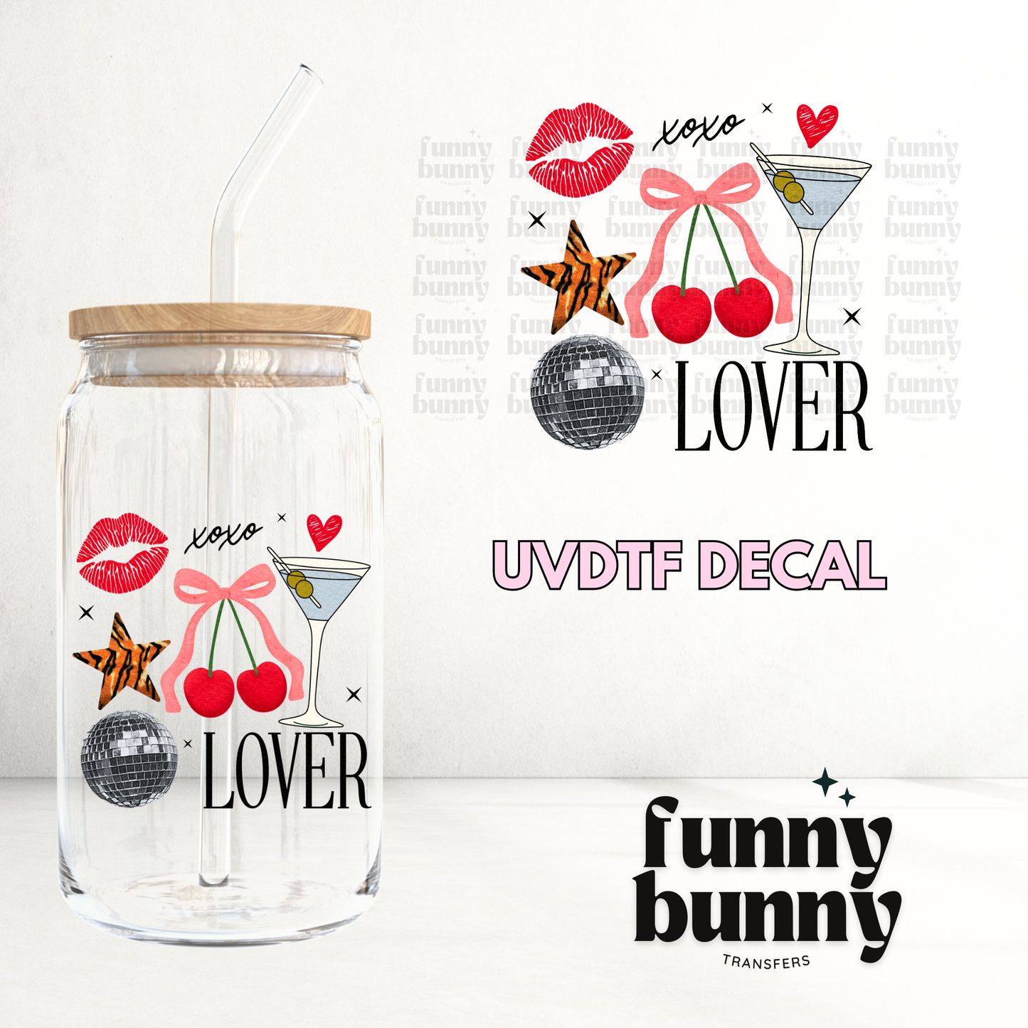 XOXO Lover - UVDTF Decal