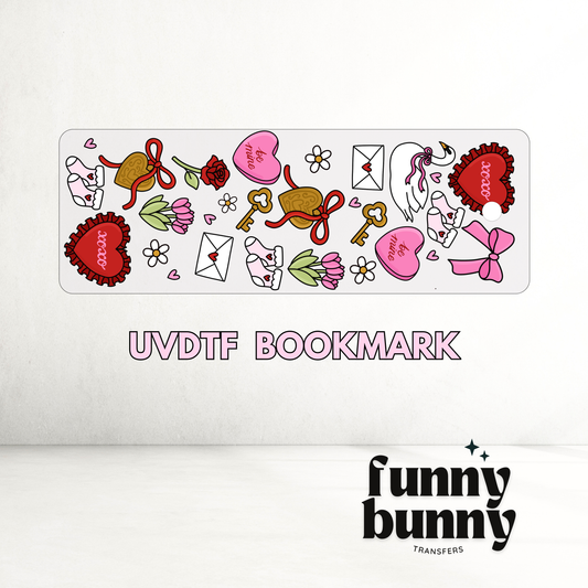 XOXO Swan - UVDTF Bookmark Decal