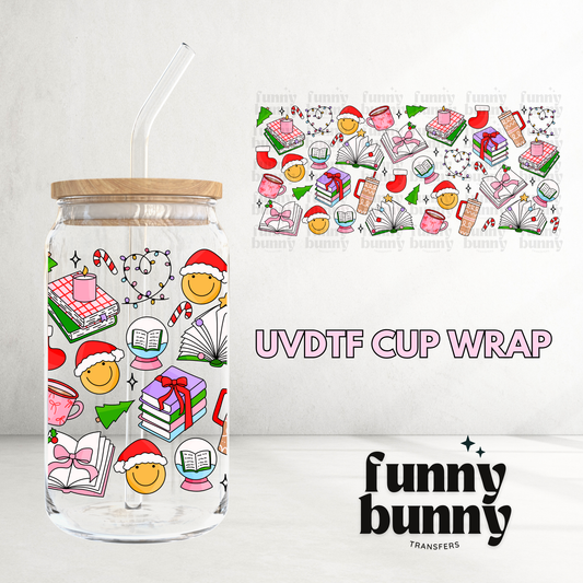 Xmas Bookish - 16oz UVDTF Cup Wrap