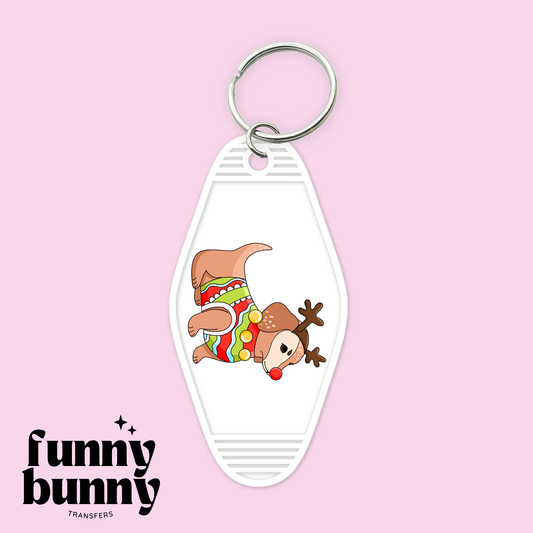 Xmas Doggie - Motel Keychain