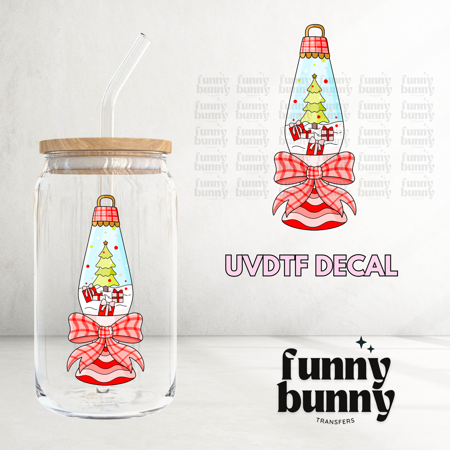 Xmas Lava Lamp - UVDTF Decal