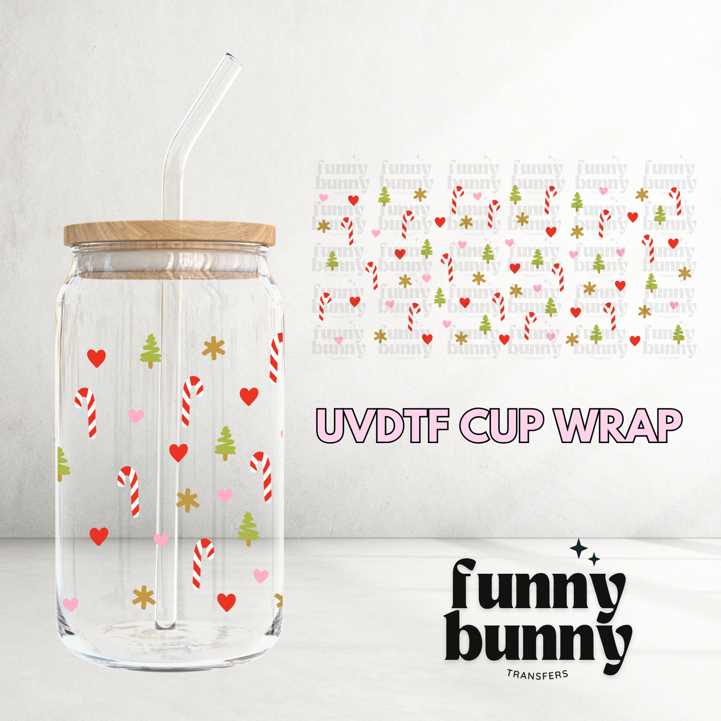 Xmas Sweets II - 16oz UVDTF Cup Wrap