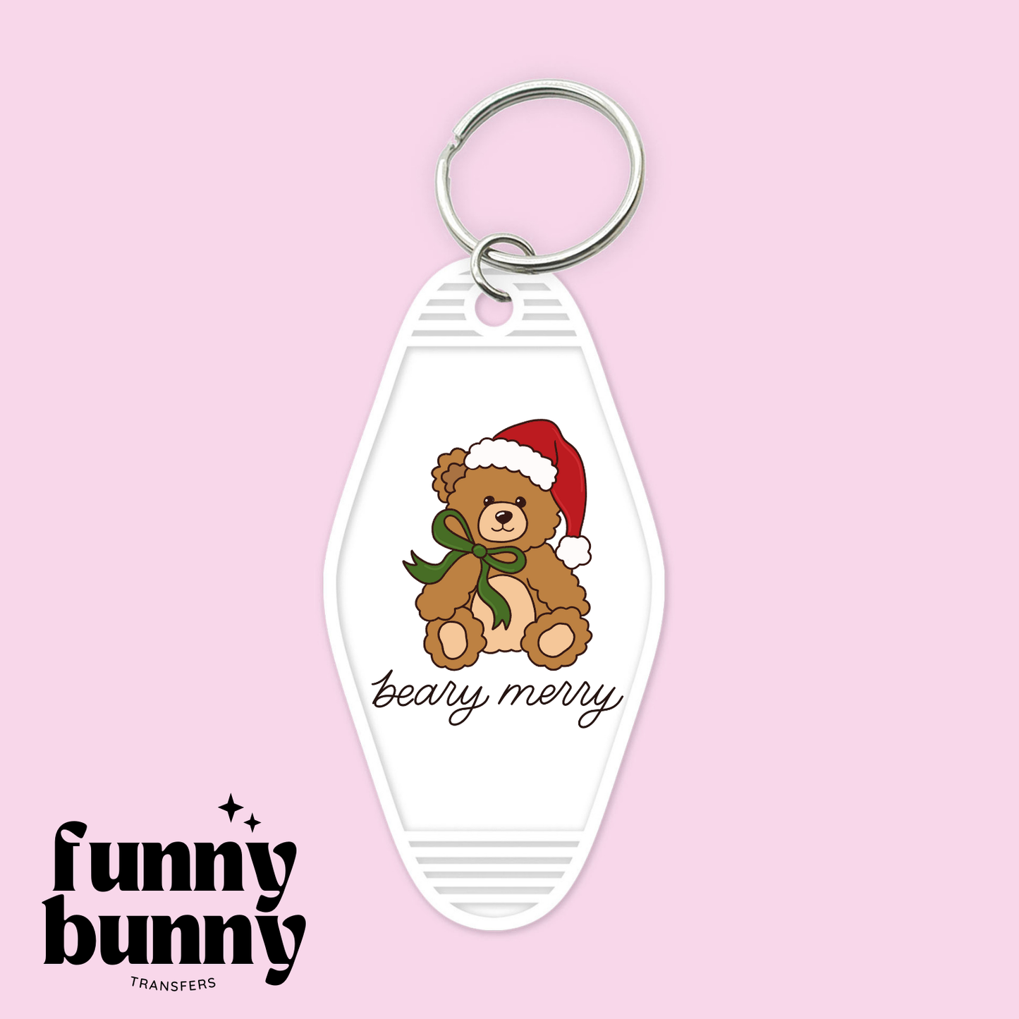 Xmas Teddy Bears 2.0 - Motel Keychain