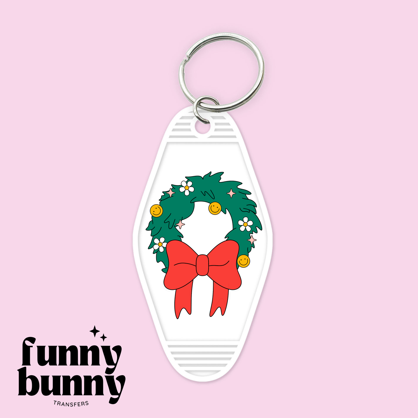 Xmas Wreath - Motel Keychain