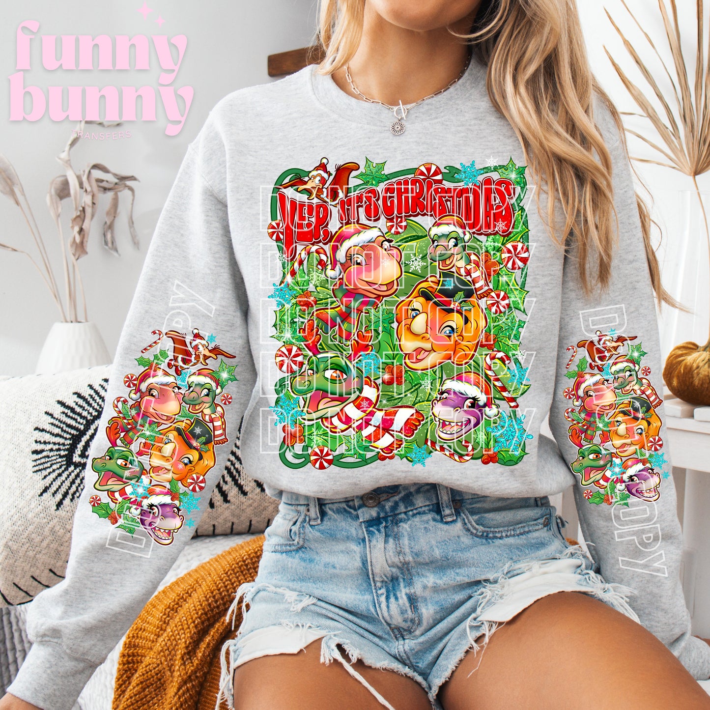 Yep It's Christmas - DTF Transfer Sleeve Set