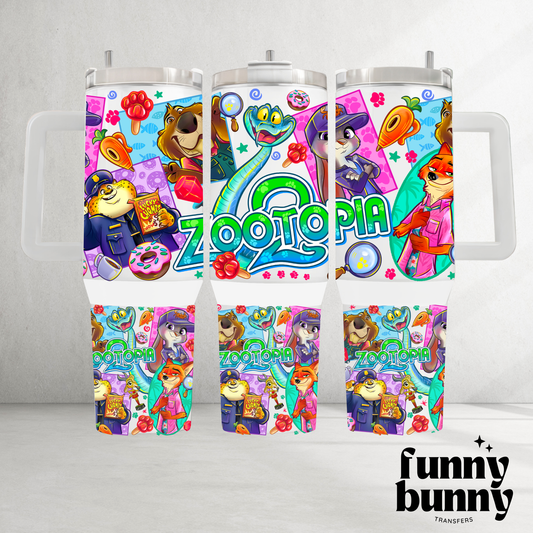 Zoo Hustle - 40oz UVDTF Tumbler Wrap