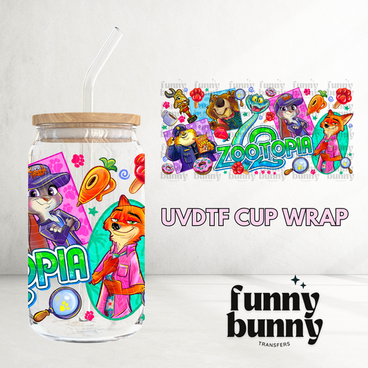 Zoo Hustle - 16oz UVDTF Cup Wrap