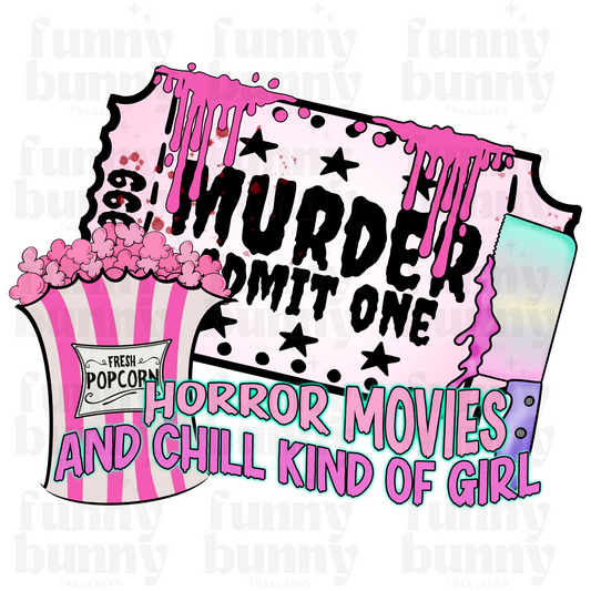 Horror Movies And Chill - Sublimation Transfer